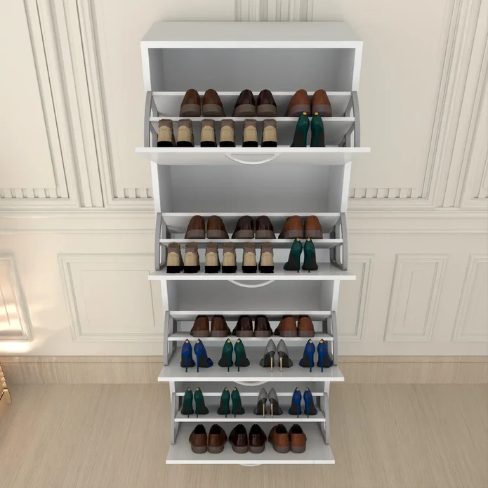 Lyon 4 Tier Shoe Cabinet