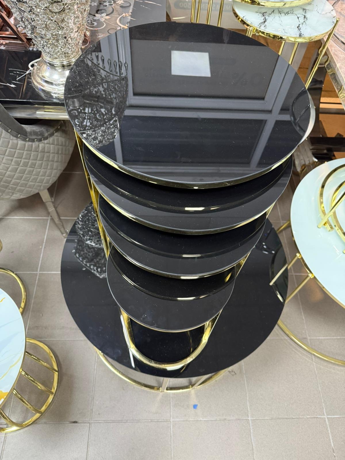 Brand new coffee table sets | Round high glossy nesting coffee table Free home delivery