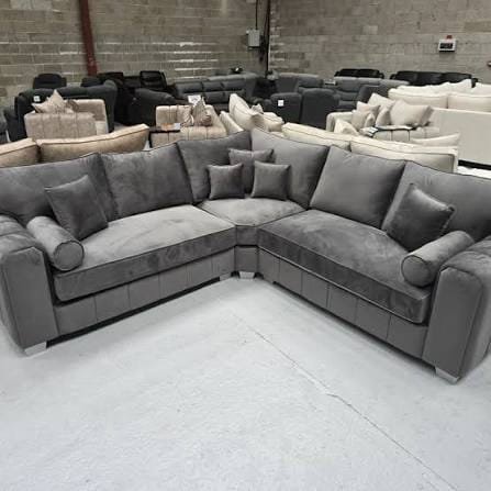 Lilly 5 Seater Corner Sofa UK – Luxury Modern Fabric Sofa