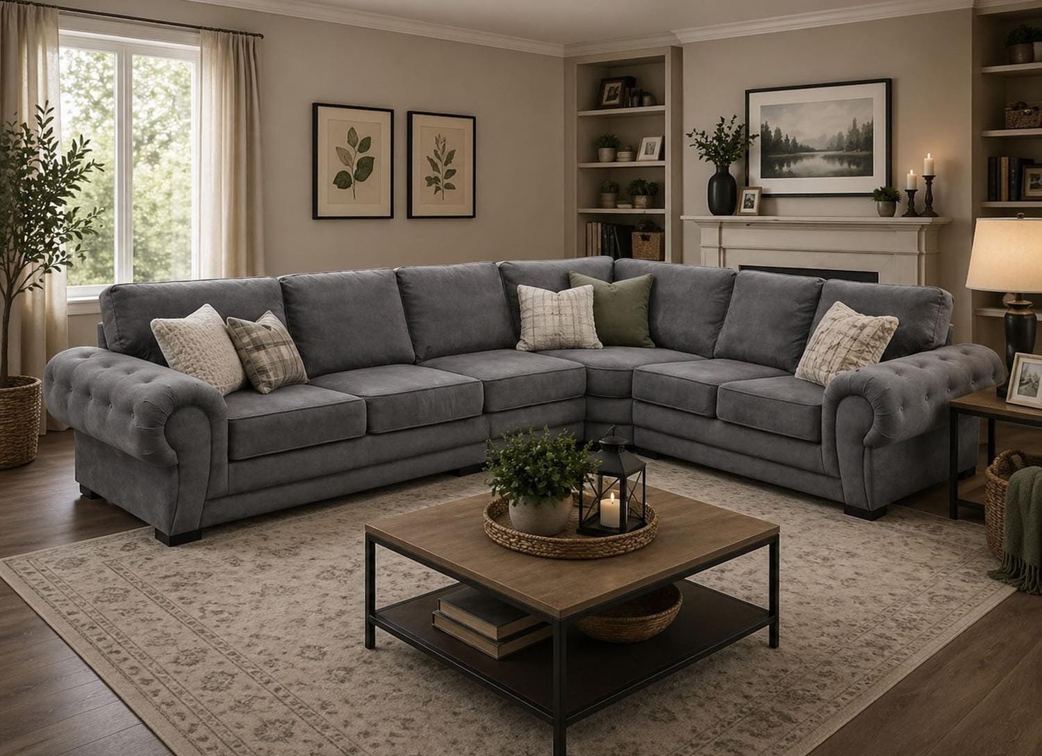 6 seater Verona corner sofa