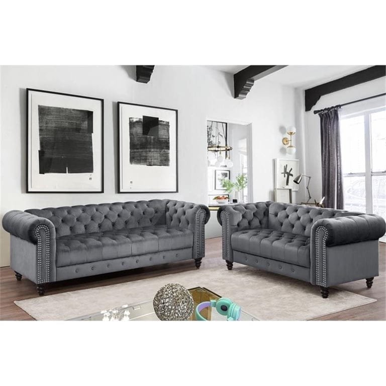 Chesterfield Leather Sofa – Luxury Handmade Leather Sofa for Living Room