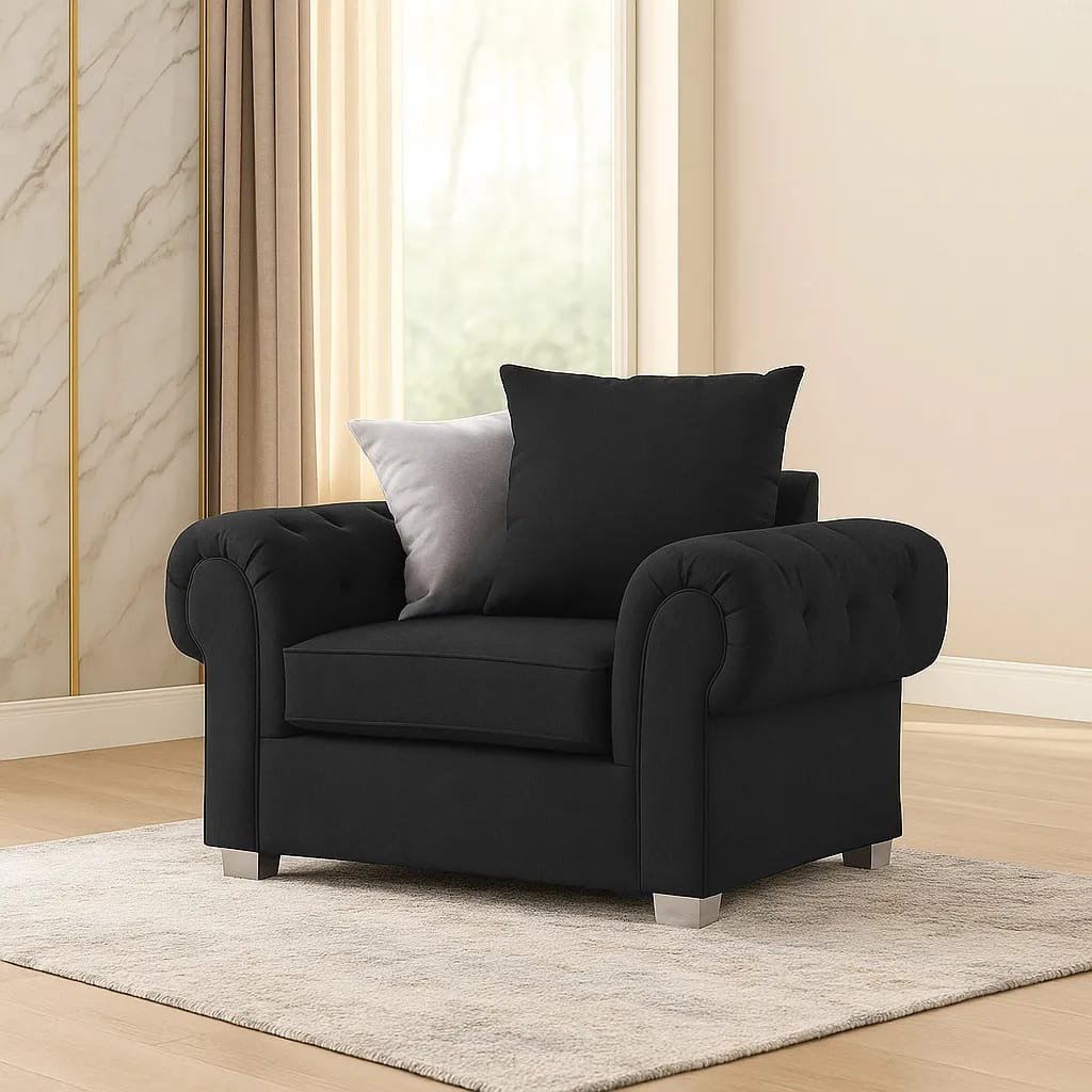 Verona 1 Seater Sofa – Modern Fabric Single Seater Sofa for Living Room