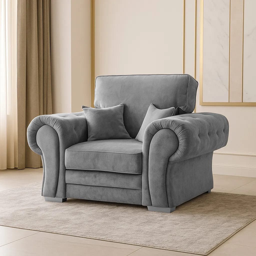 Verona 1 Seater Sofa – Modern Fabric Single Seater Sofa for Living Room