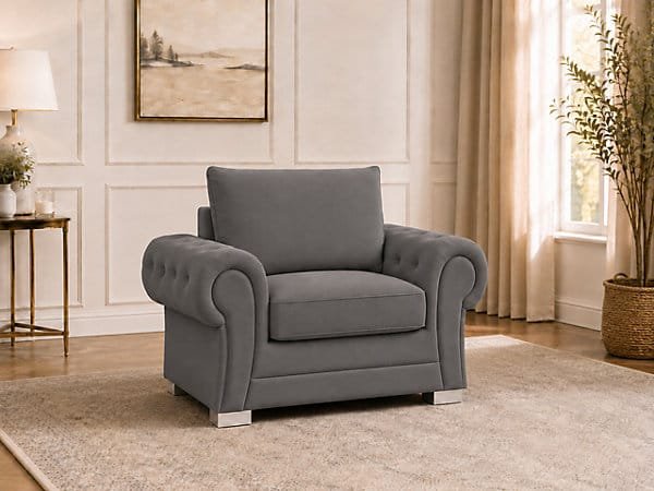 Verona 1 Seater Sofa – Modern Fabric Single Seater Sofa for Living Room